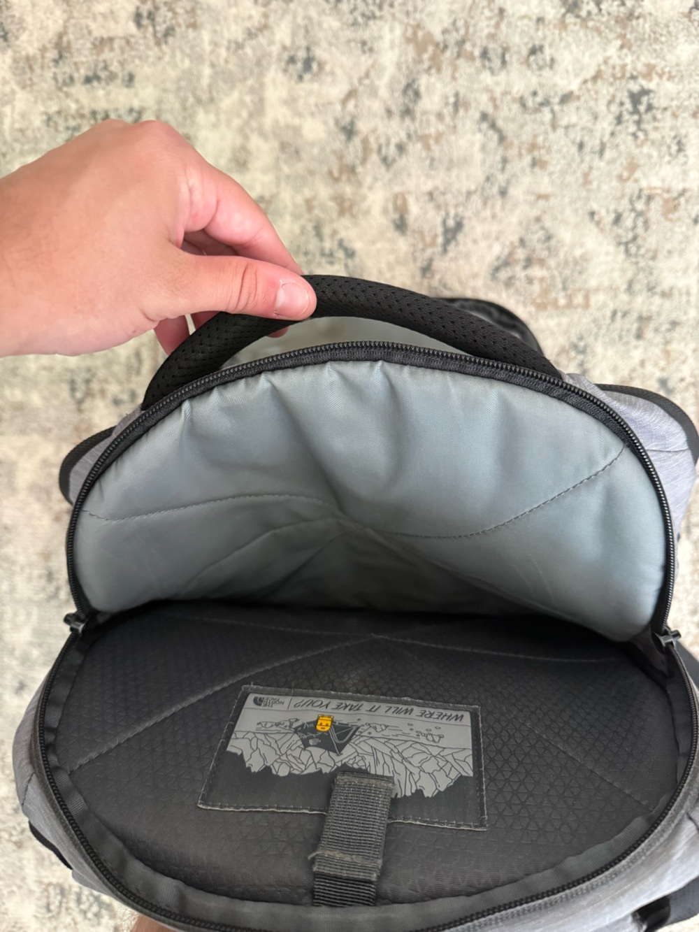 The North Face Grey and Black Borealis Backpack - Picture 3 of 7